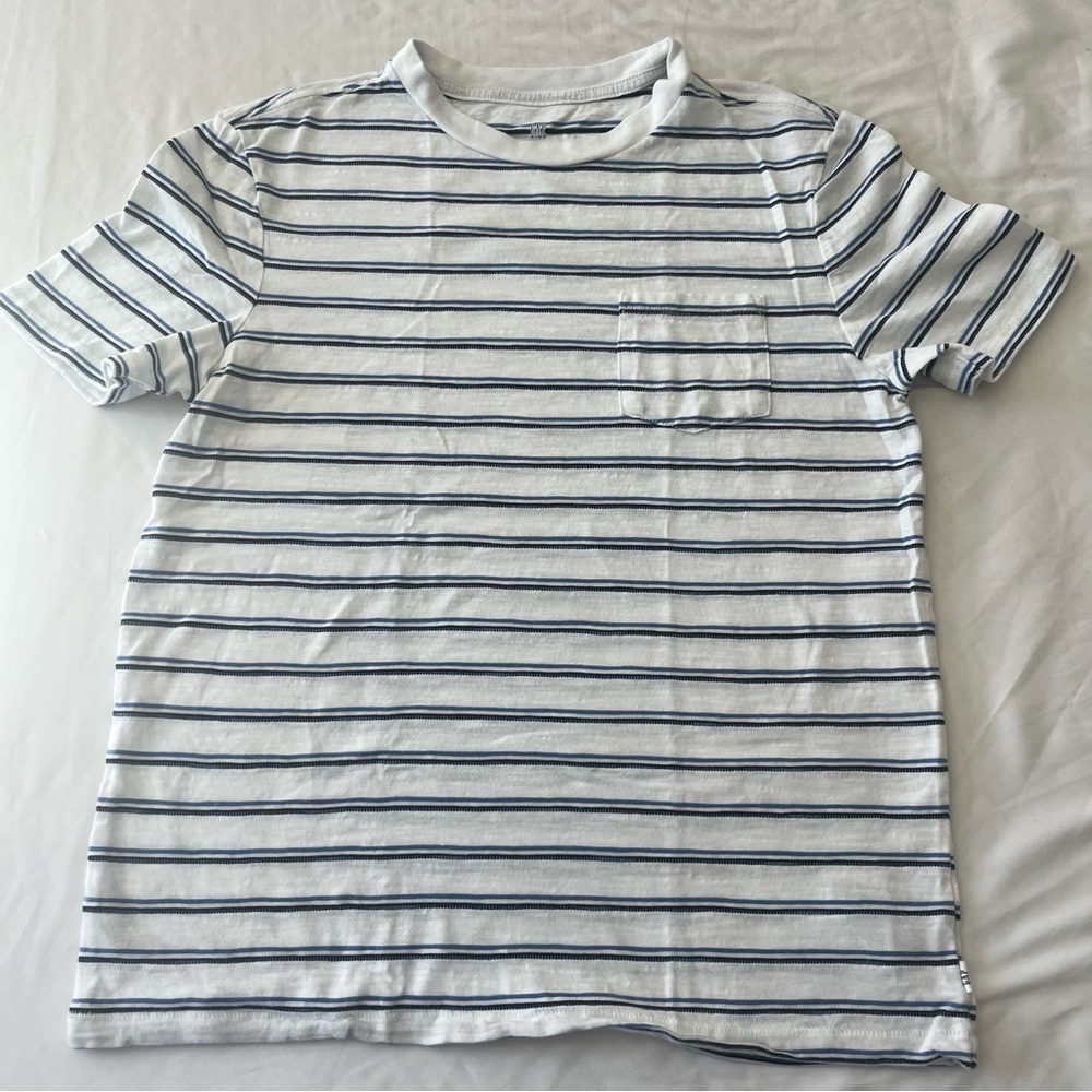 NWOT GAP Navy and White Striped Kids Tee